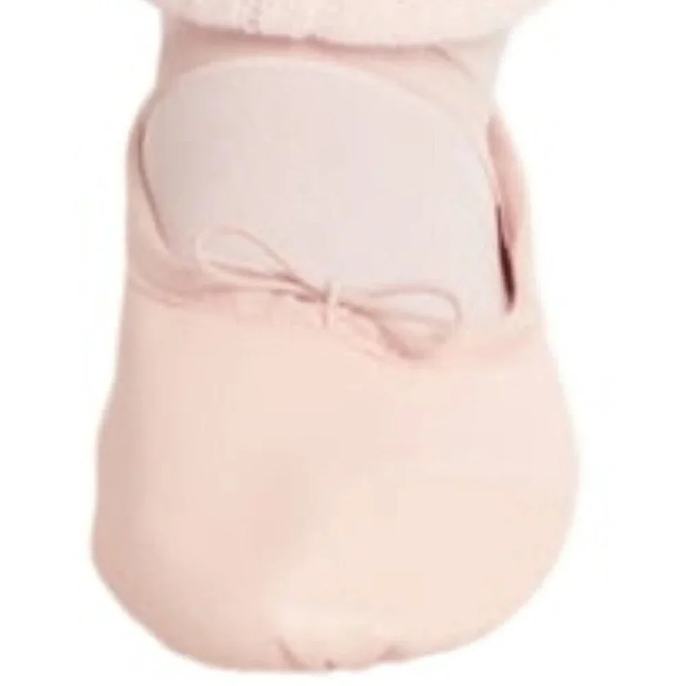 JUSTICE TODDLER GIRLS Pink Ballet Dance Shoes Leather Sole SIZE 10 NEW